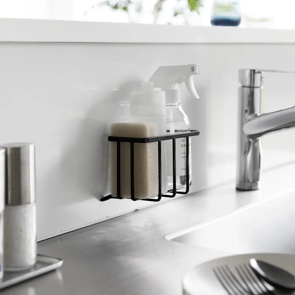 Fekete öntapadós fém mosogatóeszköz tartó Film Hook – YAMAZAKI