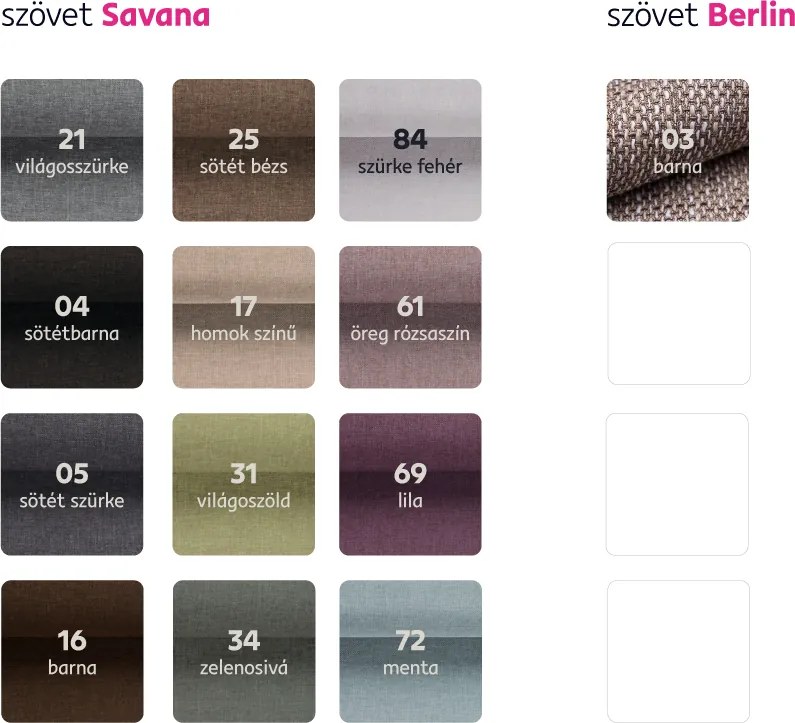 3-ülés ágyfunkcióval, barna, MILO 3-Ülés