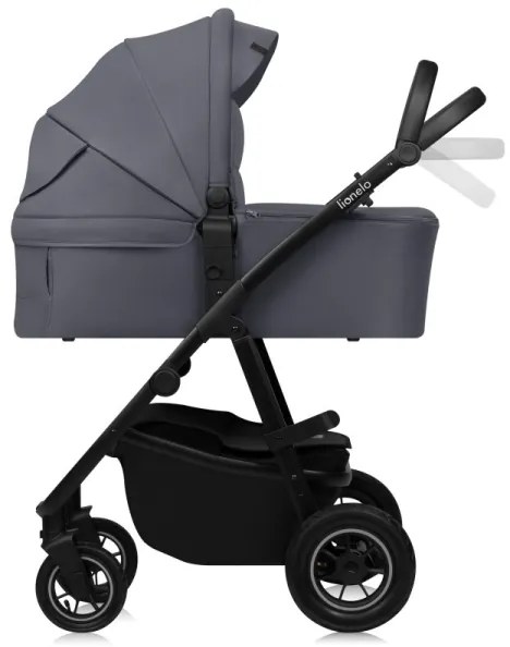 Lionelo - AMBER PLUS 3 az 1-ben kombinált babakocsi, grafit