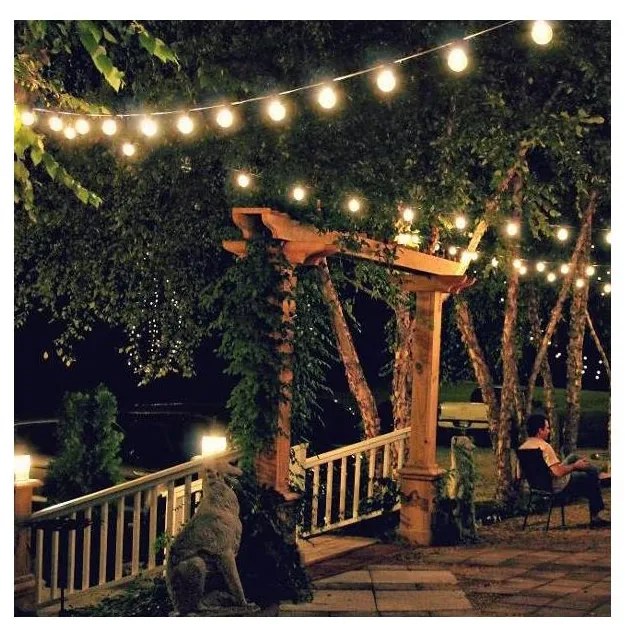 Retlux - LED Kültéri dekoratív lánc GIRLAND G45 10xE27/230V 8m IP44 meleg fehér