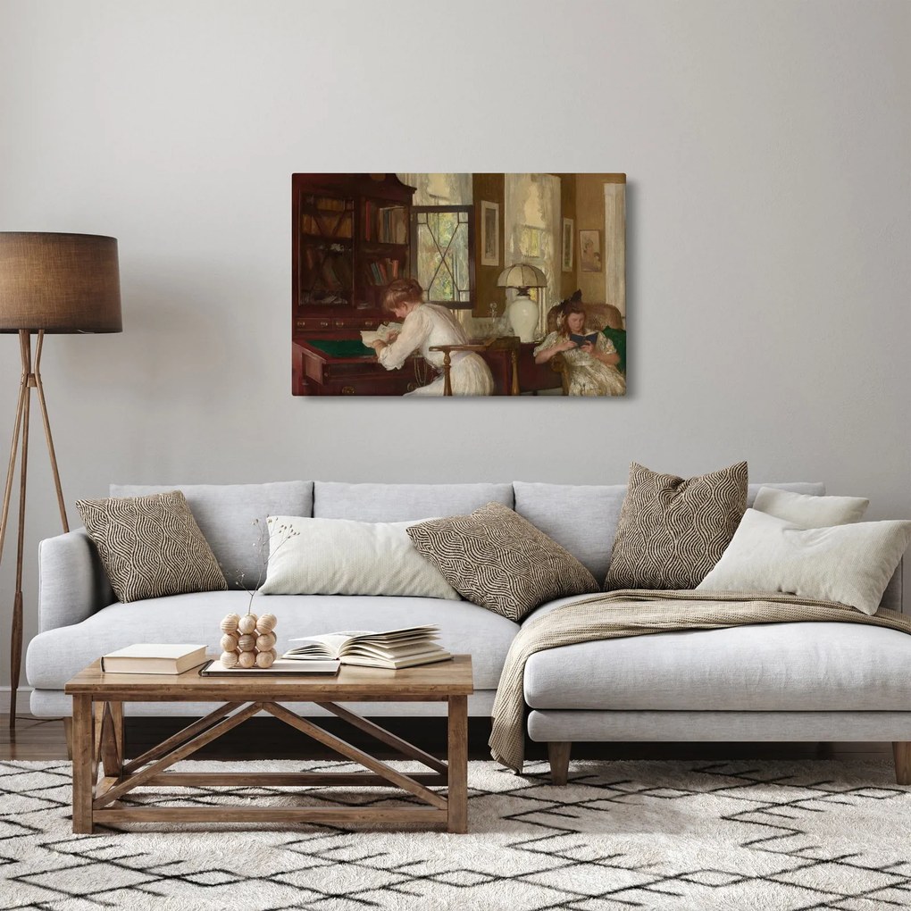 Kép - Edmund Tarbell, Josephine and Mercie, reprodukciók (90x60 cm)