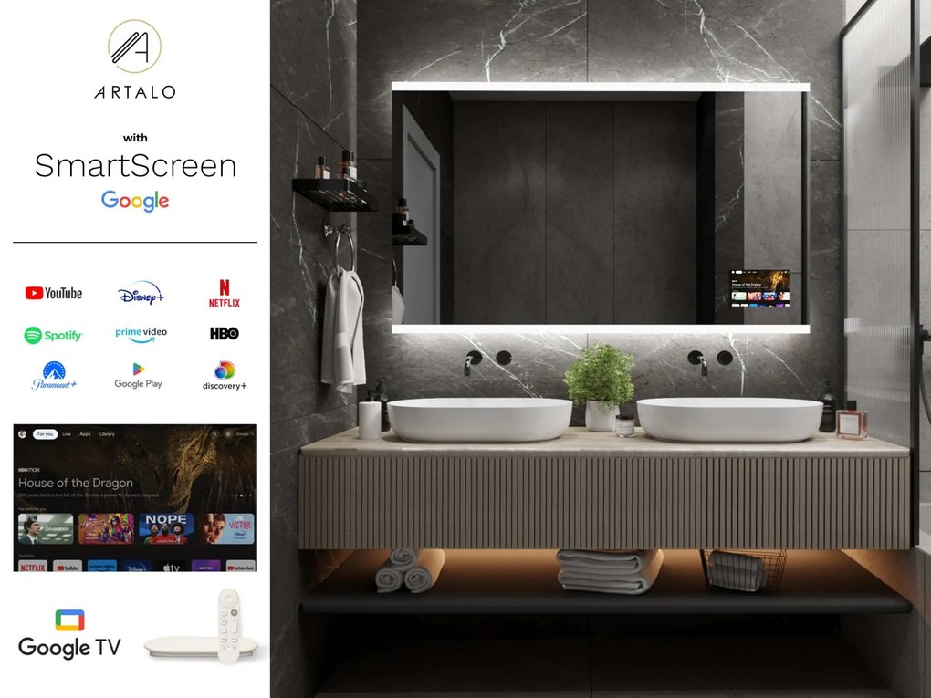 Tükör LED világítással M13