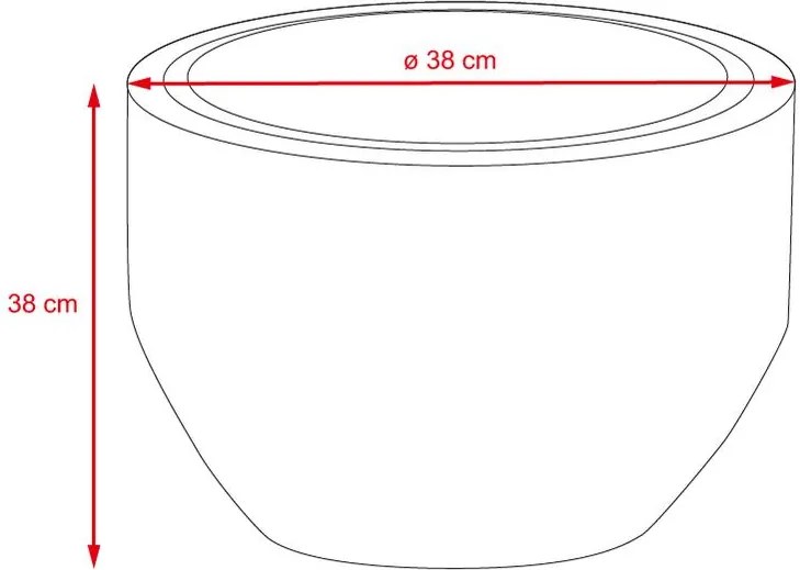 LILY Virágcserép - antracit