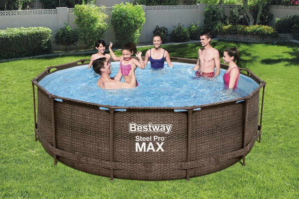 Úszómedence Power Steel Rattan - 366 x 100 cm, patronos szűrés | Legjobb módja