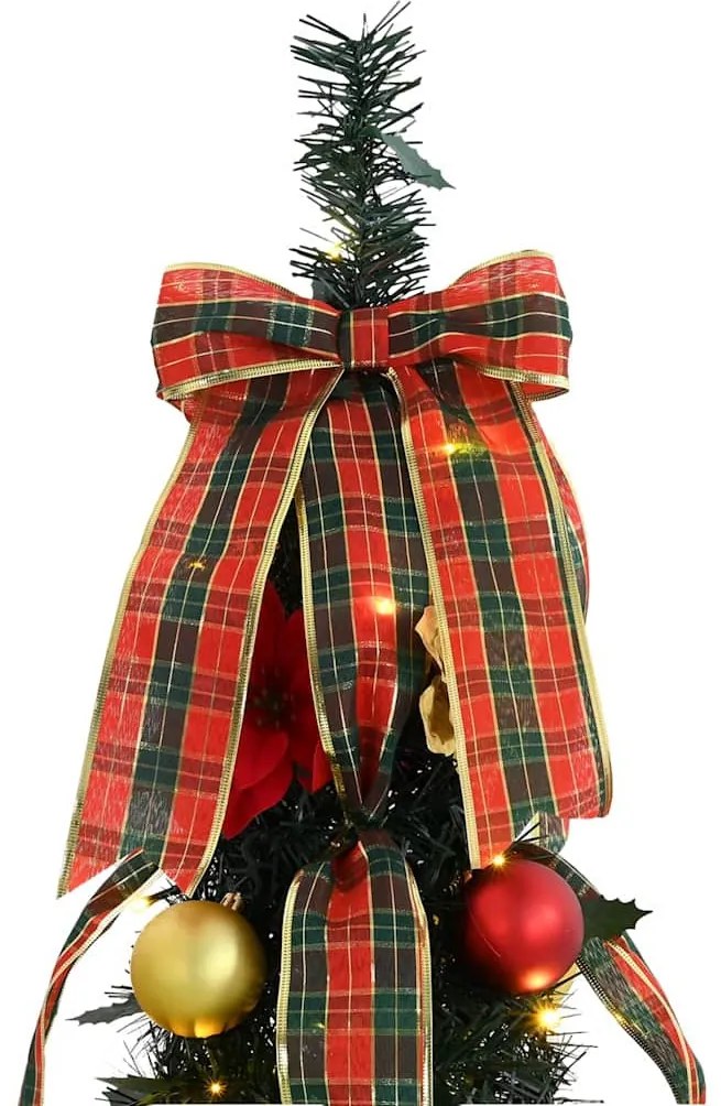 Mű karácsonyfa 100 LED-del állvánnyal Zöld 150 cm PVC