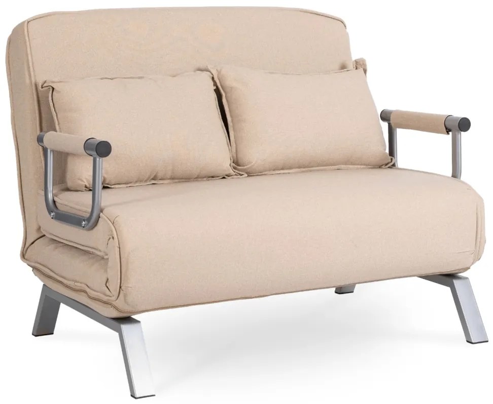 Fotel Rozkładany Dwuosobowy BART 2 Beżowy