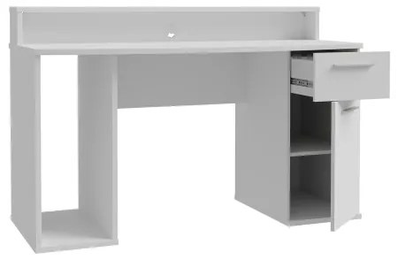 IVAR íróasztal háttérvilágítással, fehér