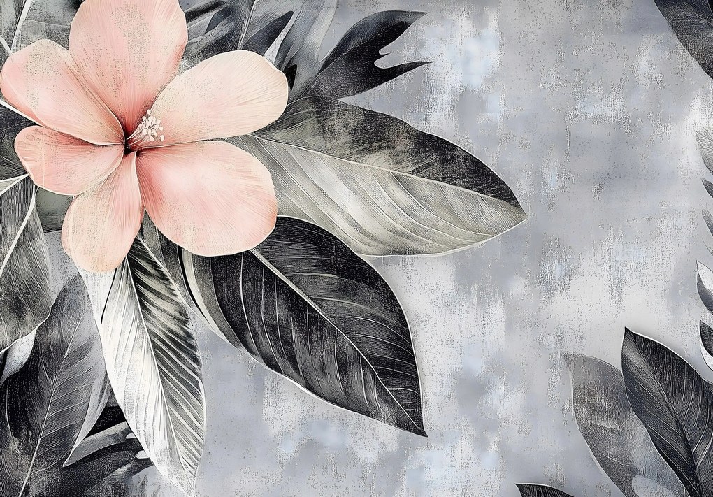 Fotótapéta Levelek a flizelinen virág Virágok fotótapéta falra Ragasztó