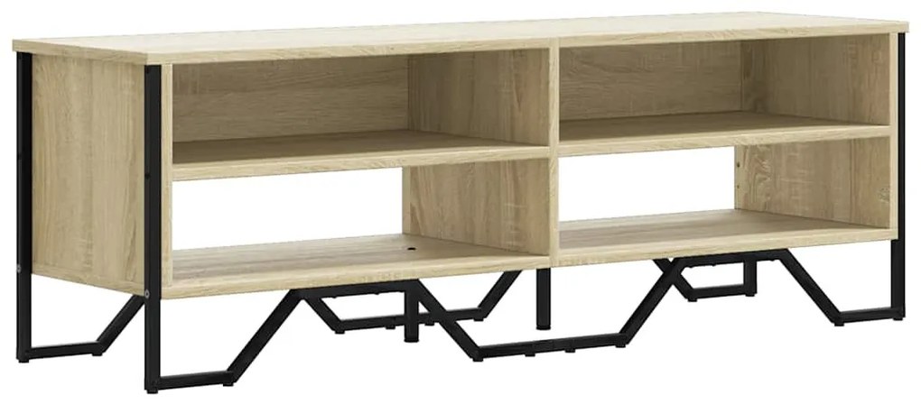 sonoma tölgy színű szerelt fa TV-szekrény 122 x 34 x 41 cm