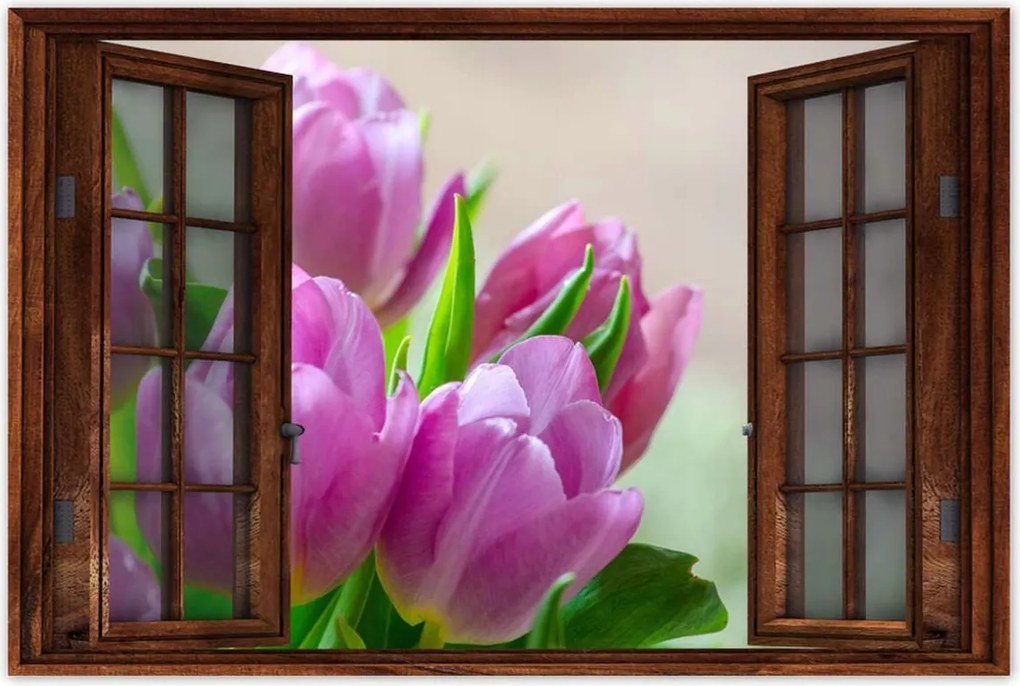 Poszterek 90x60 Tulipánok Virágok