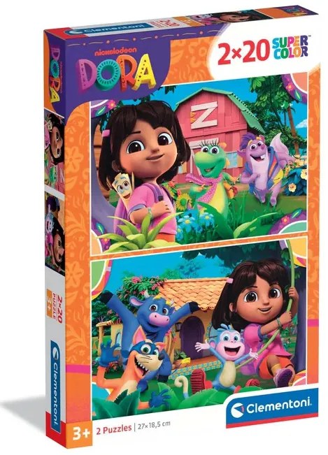 Dóra, a felfedező Garden 2x20 db-os puzzle Clementoni