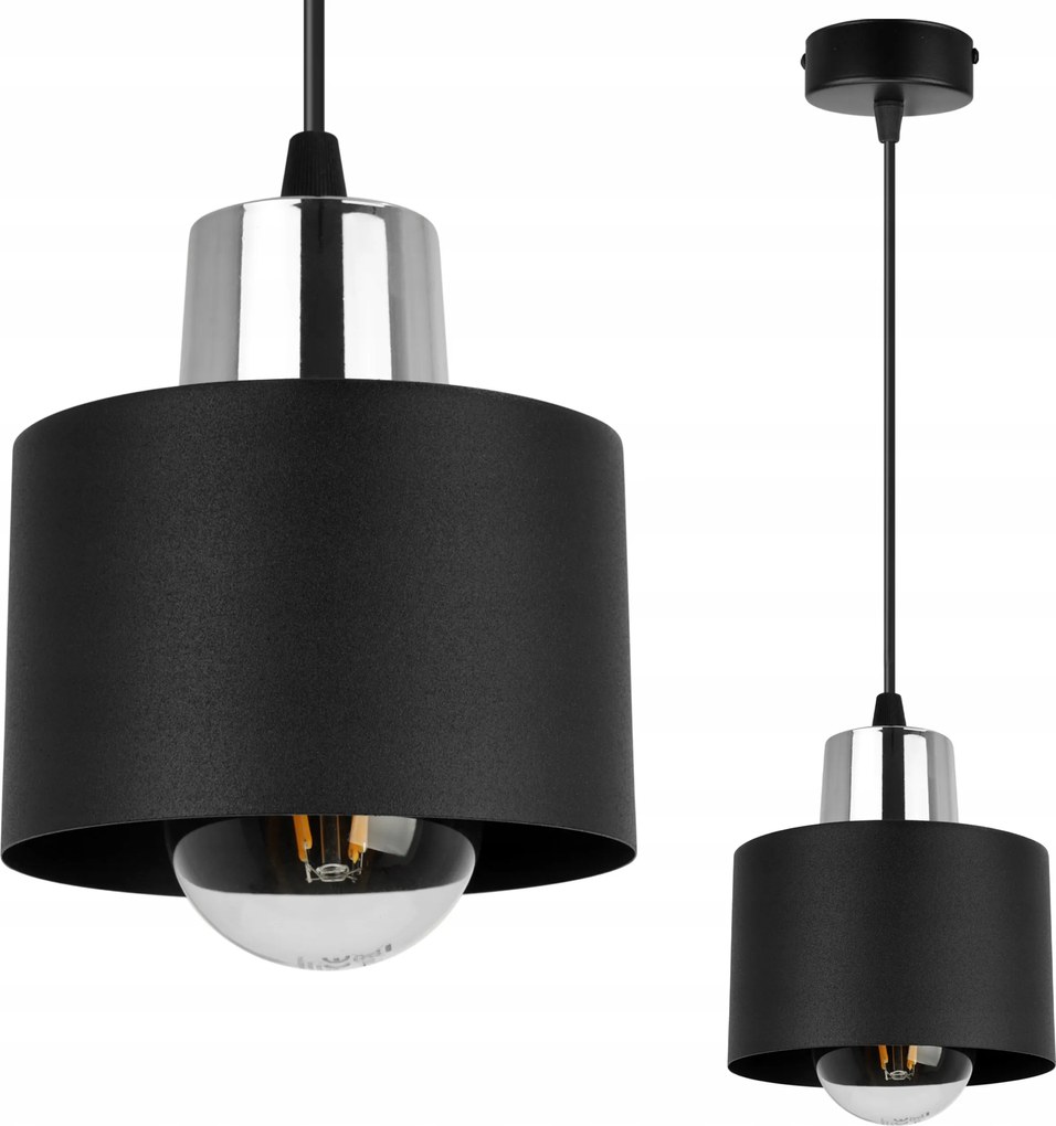 Mennyezeti Lámpa Lógó Csillár Szimpla Fekete Loft Lámpabúra A Konyhába