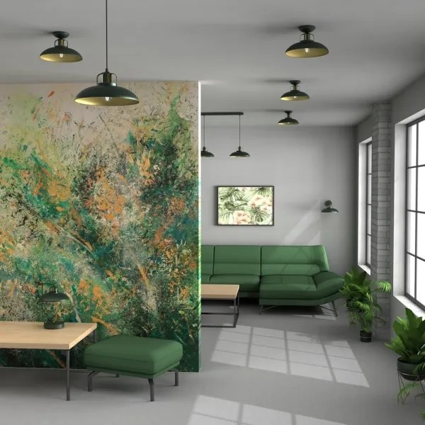 Brilagi - Csillár zsinóron FLAMENGO 1xE27/60W/230V zöld