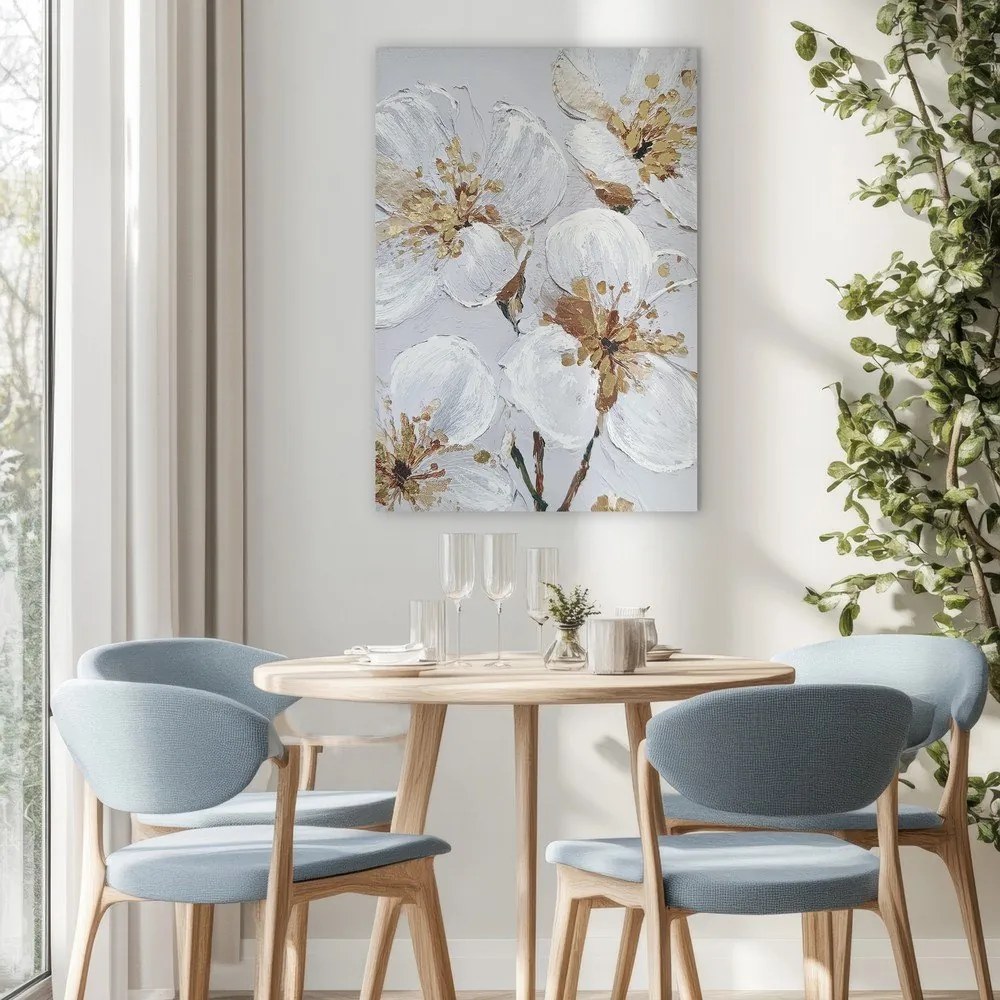 Kép kézzel festett részletekkel 70x100 cm Petal Glow – Styler