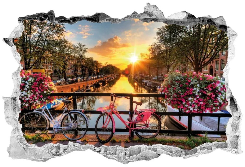 Sunrise over Amsterdam 3D falmatrica - Ambiance