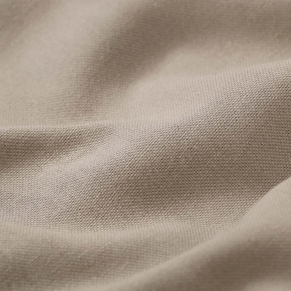 Goldea lenvászon keveréket tartalmazó körgumis lepedő - kávé színű 160 x 200 cm