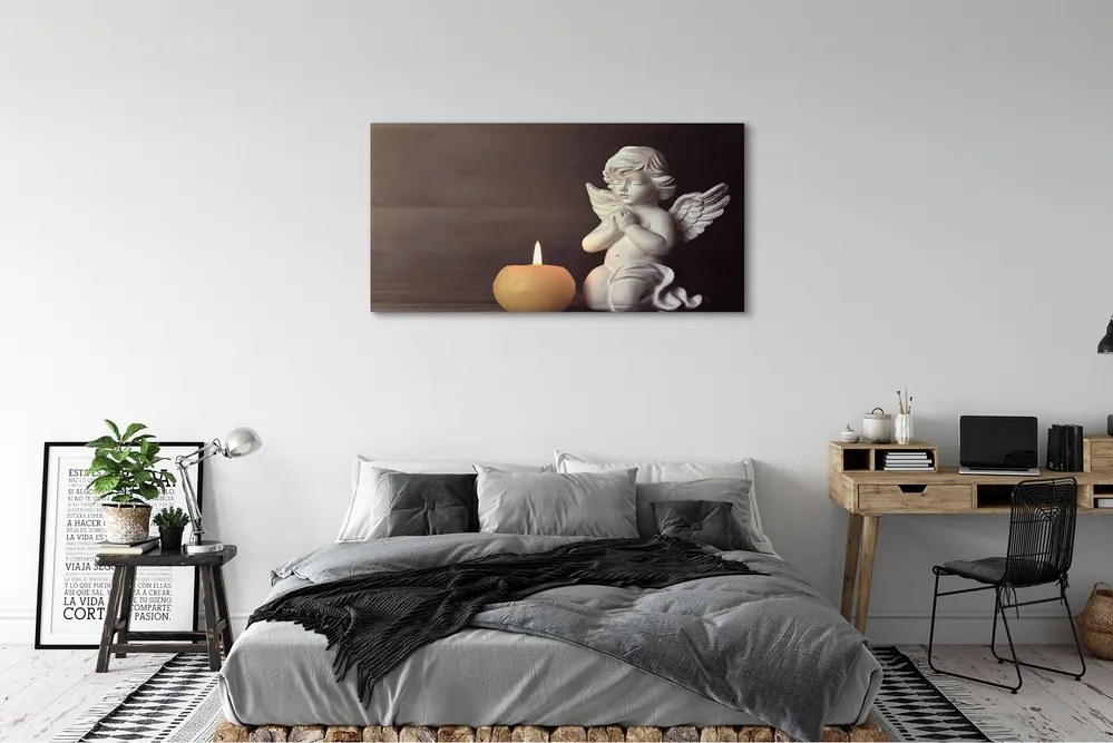 Canvas képek Ima angyal gyertya 100x50 cm