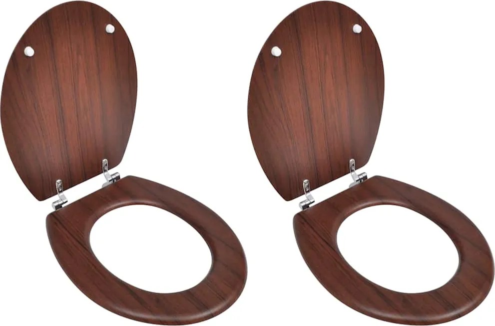 vidaXL 2 db barna MDF WC ülőke