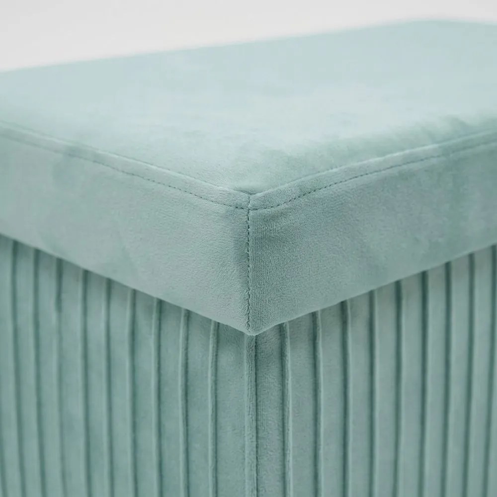 MALAGA összehajtható tárolós puff 76 cm ,menta