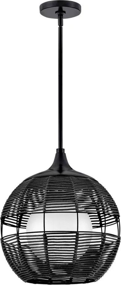 Quintiesse Maddox QN-MADDOX-P-S-BK-BK Függőlámpa 1x60W/E27 IP44