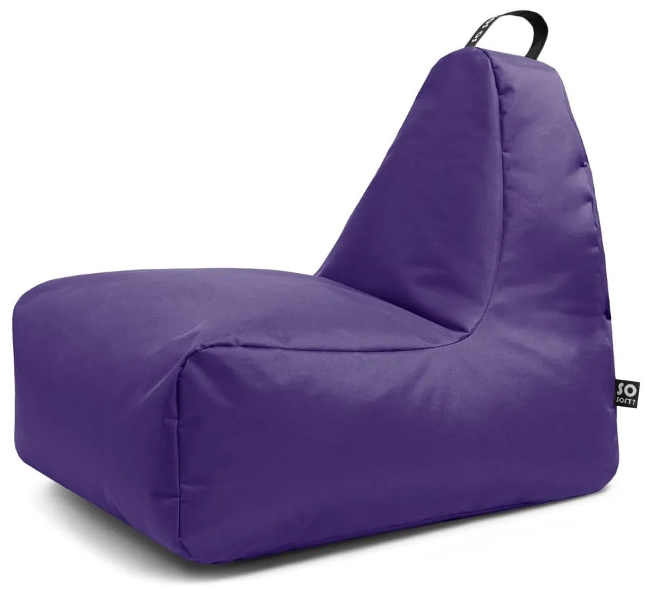 Lila babzsákfotel Chill L – So Soft?