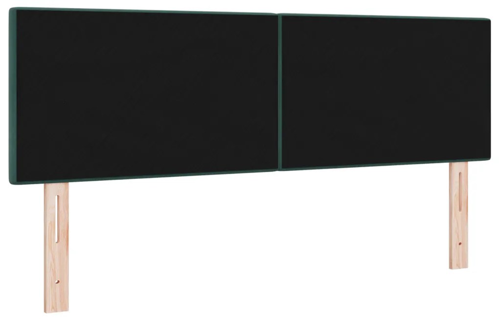 LED Fejtámla Gombos Steppelt Sötétzöld 72 cm Bársony