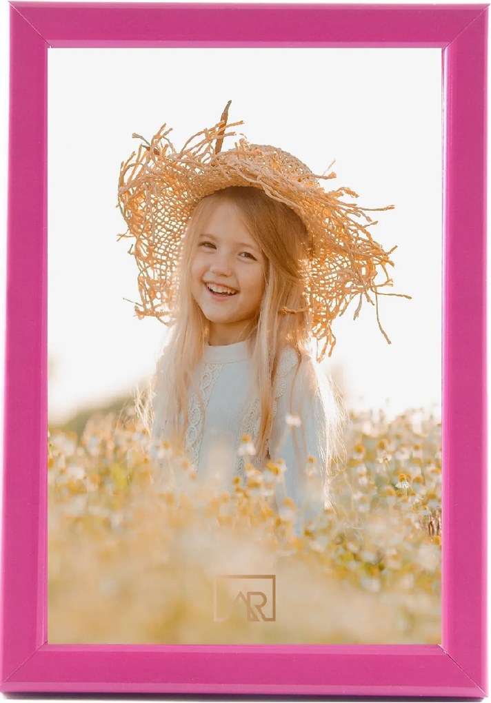 Képkeret keskeny 10x15 rózsaszín Gyerek