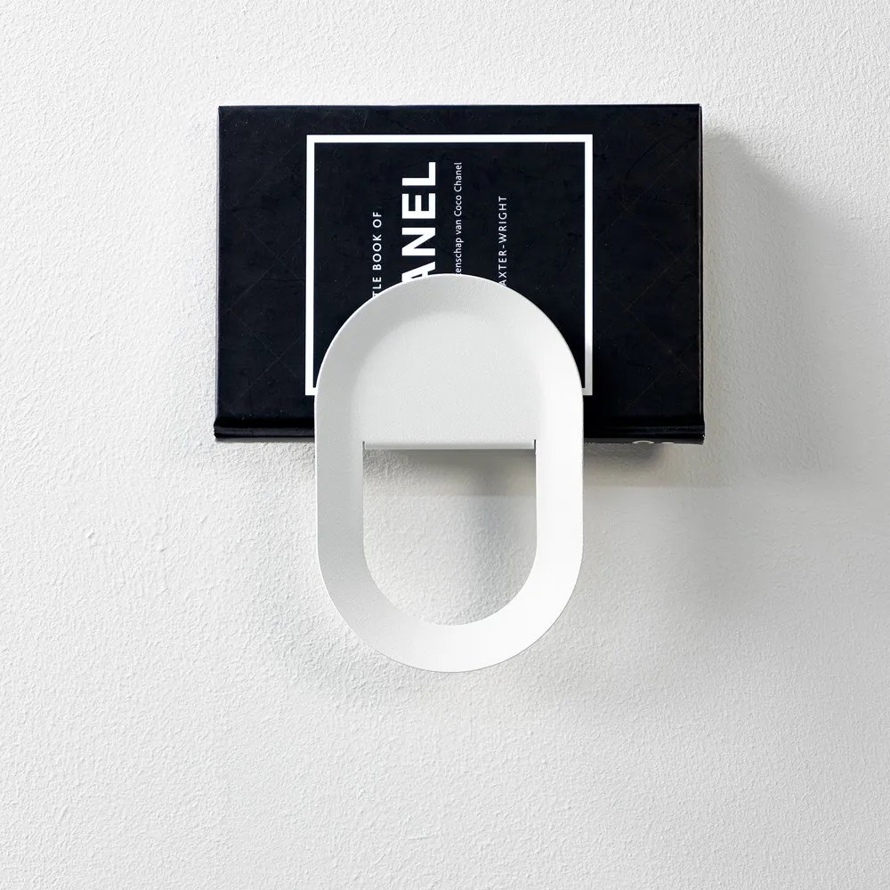 Fehér fali acél akasztó Coucou – Spinder Design