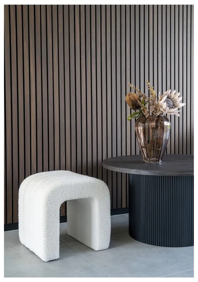Fehér buklé puff Colma – House Nordic