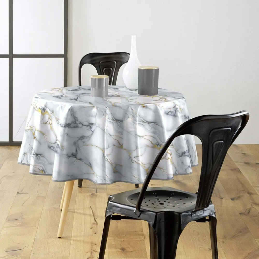 Lemosható asztalterítő ø 160 cm Marquina – douceur d'intérieur