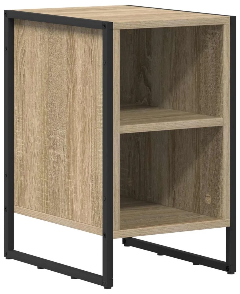 vidaXL Éjjeli asztal Sonoma 39.5 x 30 x 50 cm Faanyag