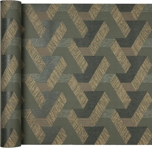 Geometriai Tapéta 3D hatás, mint egy labirintus