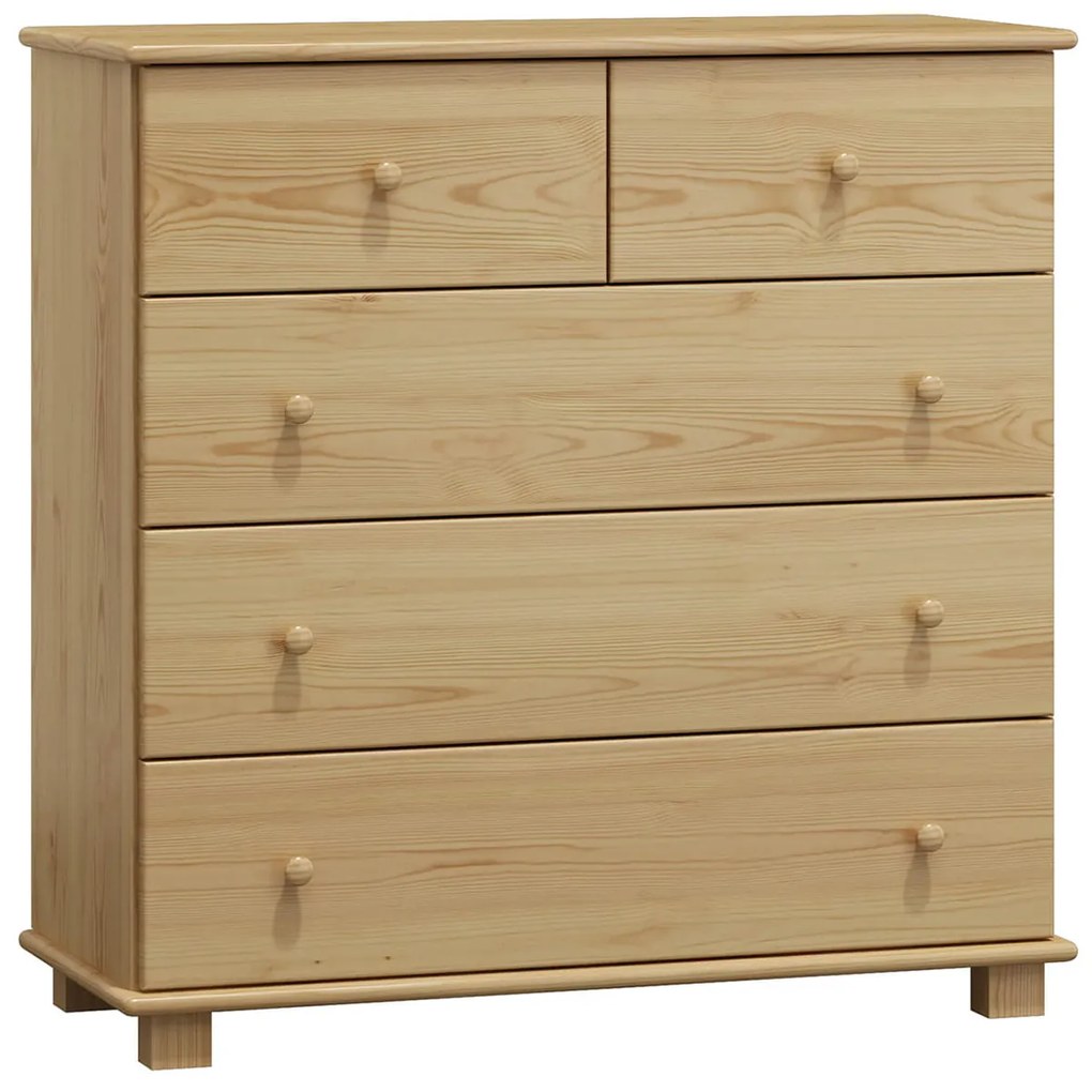 Fenyő komód 5s mélység 42 cm fenyő