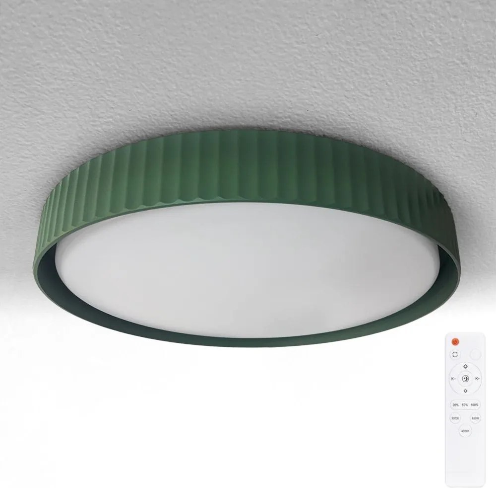 Brilagi - LED fényerőszabályozható mennyezeti lámpa LUCIA LED/60W/230V átmérő 59 cm zöld + távirányító