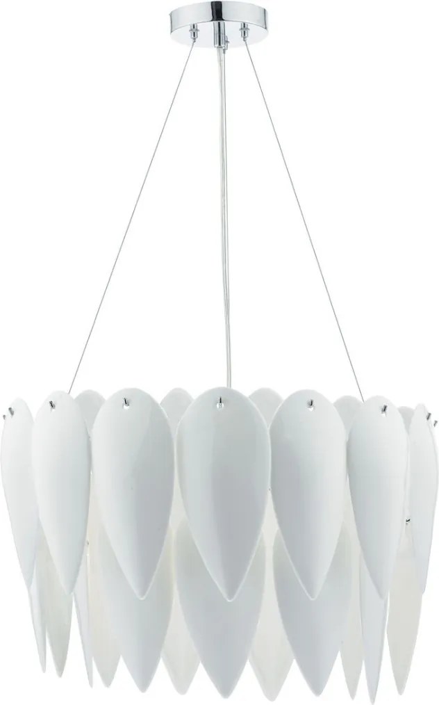 DAR LIGHTING PHI032 PHILLIPA Modern Led Függesztett Lámpa Fehér, Króm E27 IP20