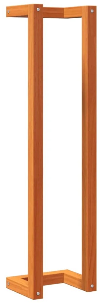 viaszbarna tömör fenyőfa törülközőtartó 23 x 18 x 90 cm