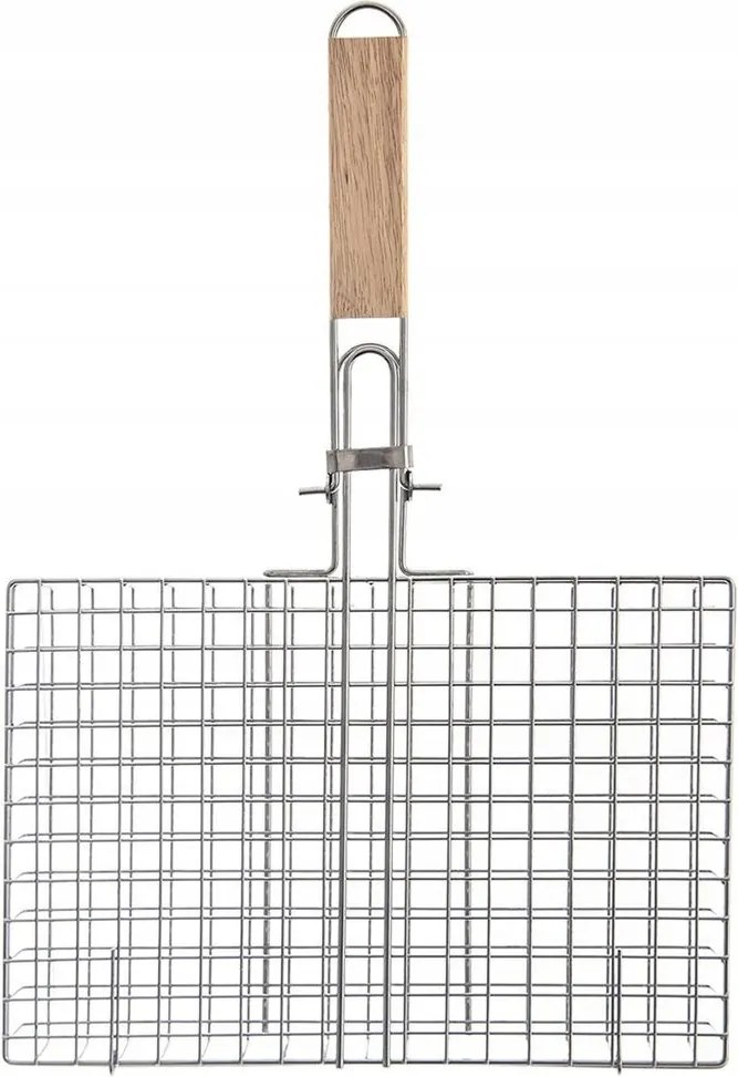 Grillkosár Hal Zöldség Hús Zárható Grill Tálca Fém