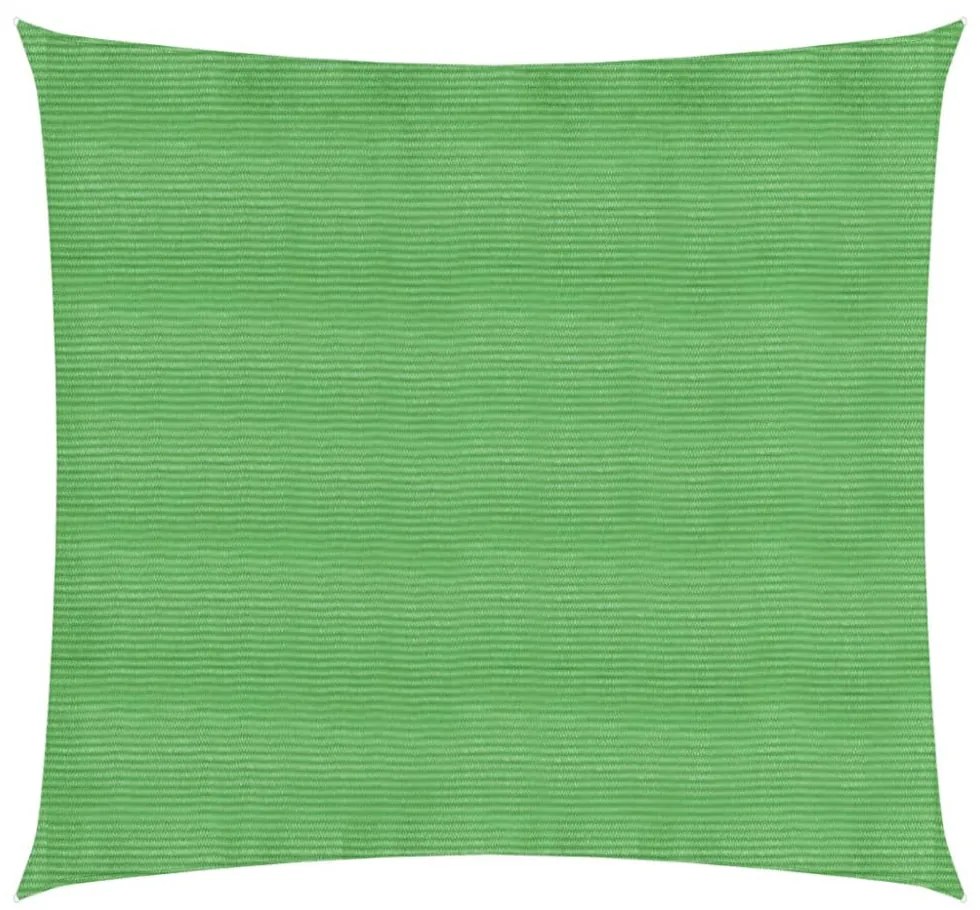 világoszöld HDPE napvitorla 160 g/m² 3,6 x 3,6 m