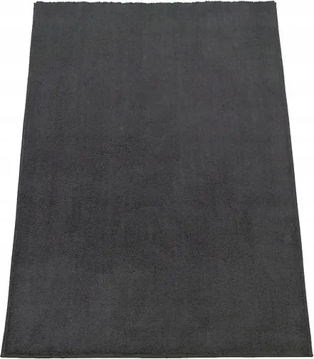 Szőnyeg 120x170 Shaggy Sötétszürke Plüss Puha Hálószoba Nappali