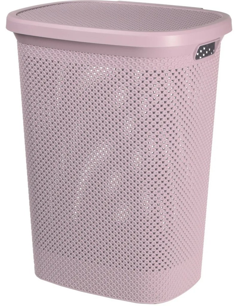 Mosodai kosár, 60 L, rózsaszín
