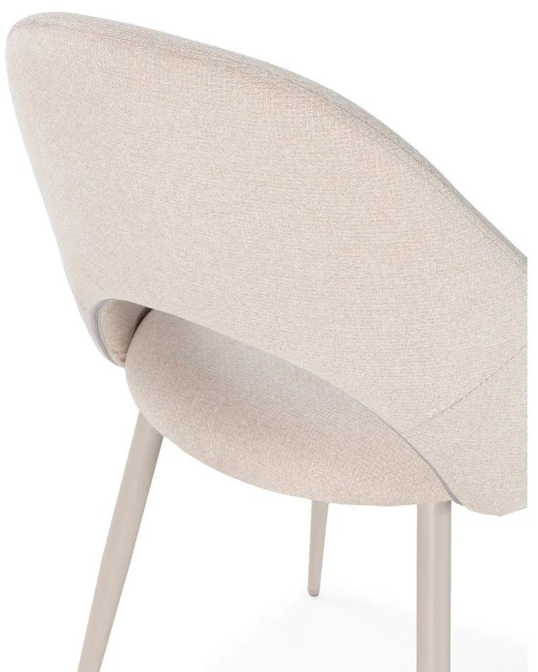 Bézs kárpitozott étkezőszék szett 2 db-os Lia – Marckeric