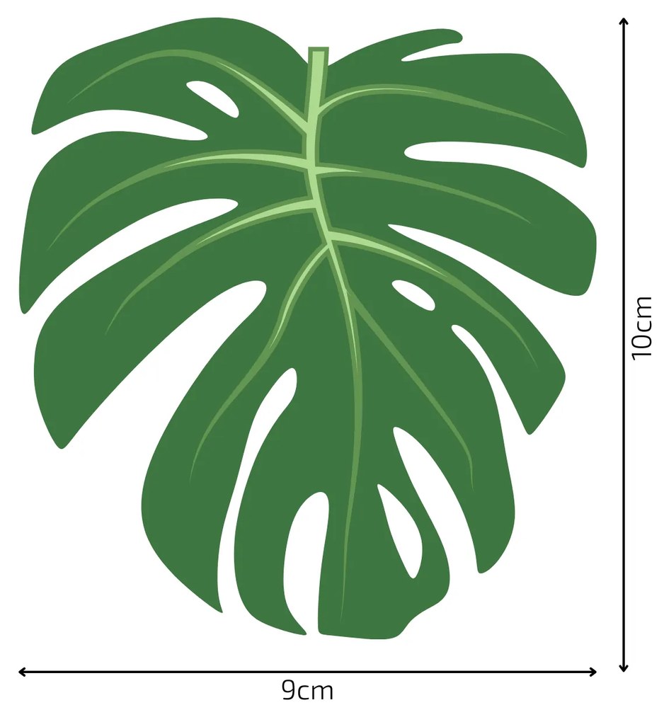 PIPPER. Textil falmatrica "Monstera levelek"