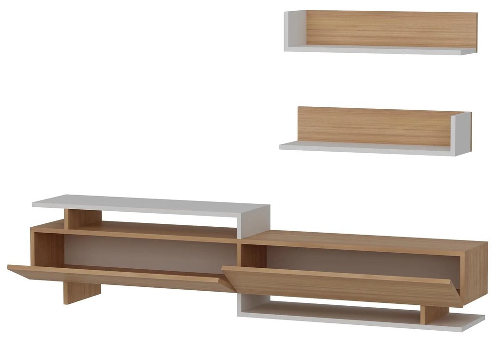 Nappali fal Alcaraz (teak + fehér)  . 1101400
