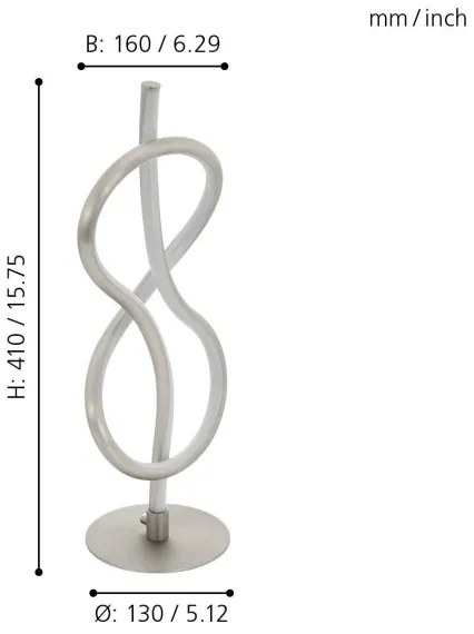 Eglo 97941 - NOVAFELTRIA LED asztali lámpa LED/10W/230V