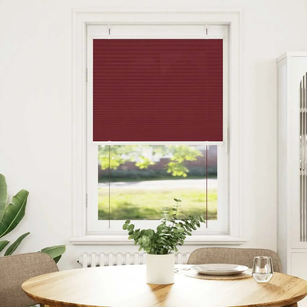 pliszírozott redőny Bordeaux piros 75x150 cm Szövetszélesség