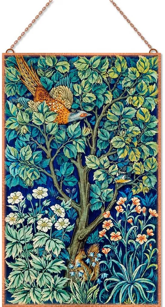 William Morris - Cock Pheasant üvegkép, falikép