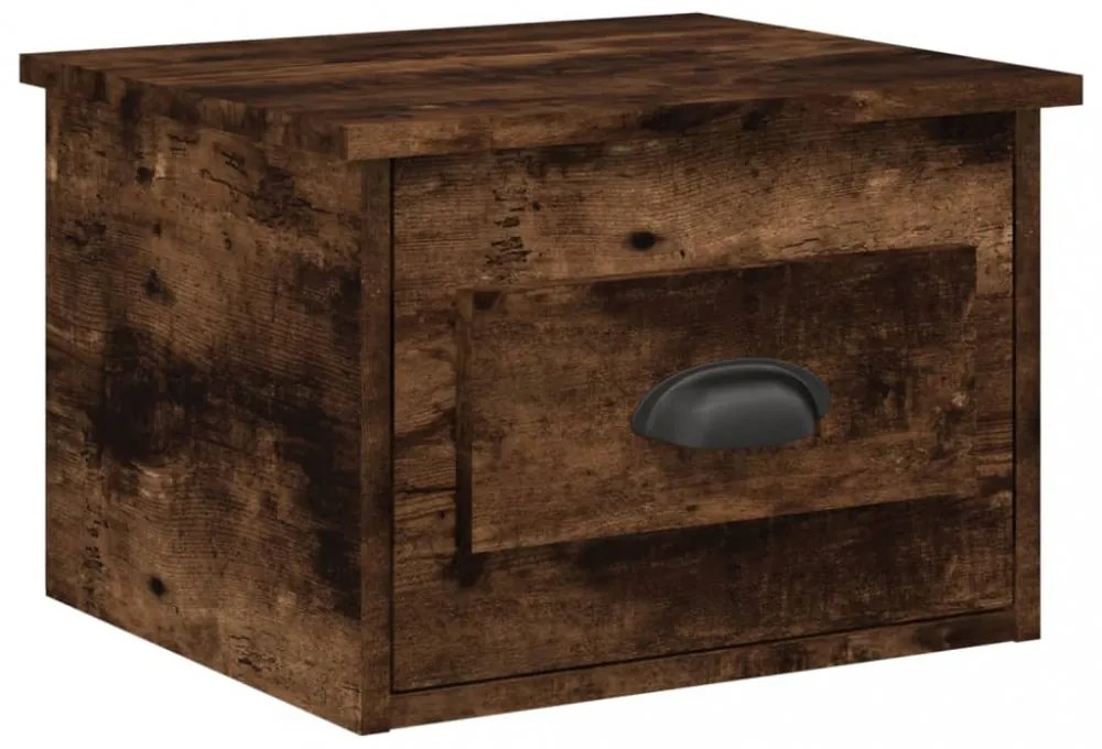 füstös tölgy színű fali éjjeliszekrény 41,5 x 36 x 28 cm