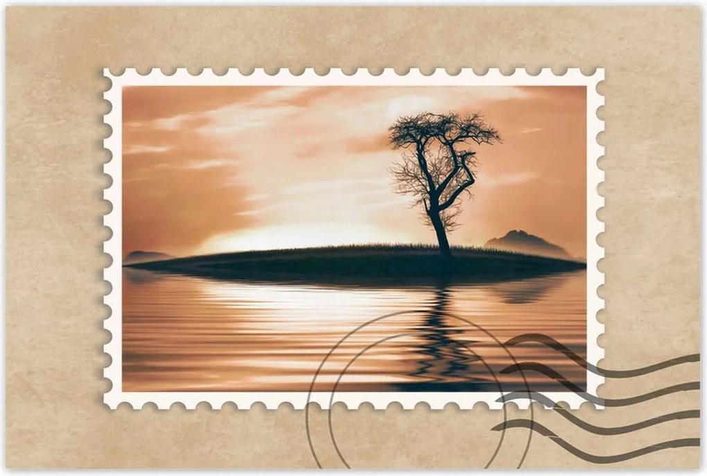 Poszterek 90x60 Fa a szigeten