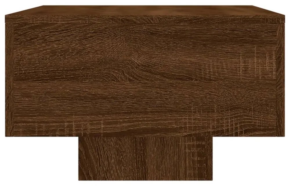barna tölgyszínű szerelt fa dohányzóasztal 100x49,5x31 cm