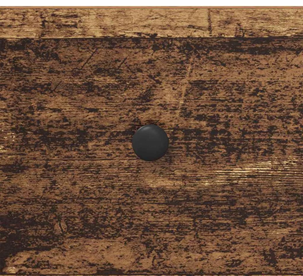 vidaXL Konzolasztal fiókkal Öreg fa 100 x 34,5 x 75 cm Faanyag